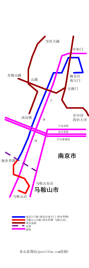 甯馬公交系統圖